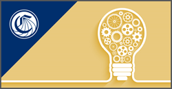 lightbulb outline filled with gears