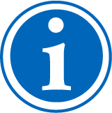 lowercase "i" indicating information