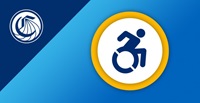 Chancellor's Office logo and icon of person in wheelchair