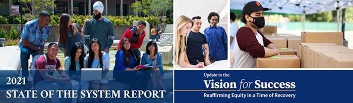 picture of the cover of the State of the System 2020-21 report with students