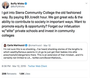 This image shows a Twitter post from Assemblymember Buffy Wicks