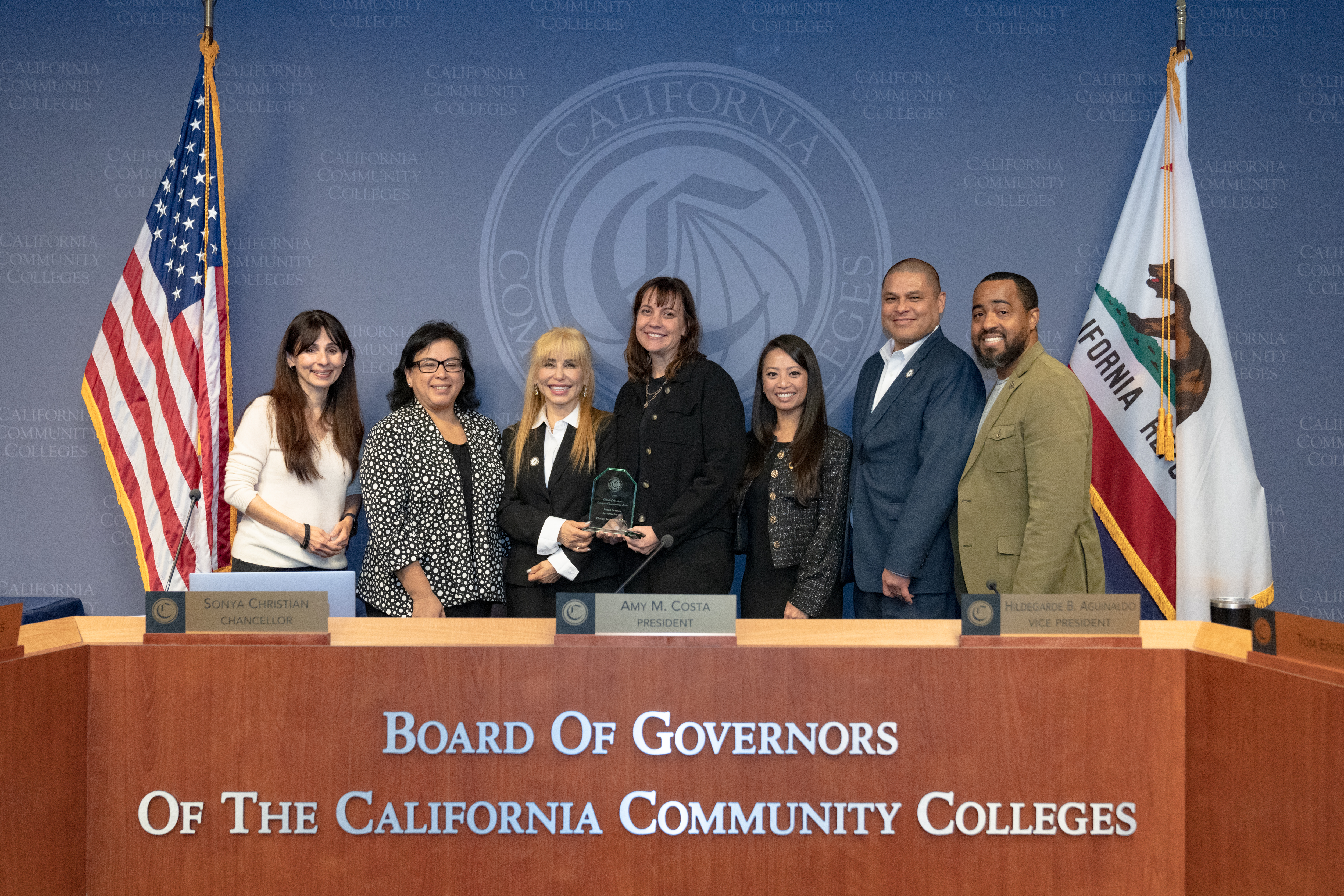 Board of Governors Group photo: Excellence in Energy and Sustainability – Climate Action Leadership