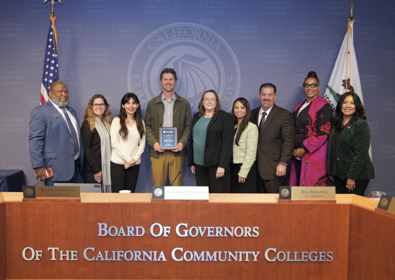 College of the Canyons exemplary award recipients