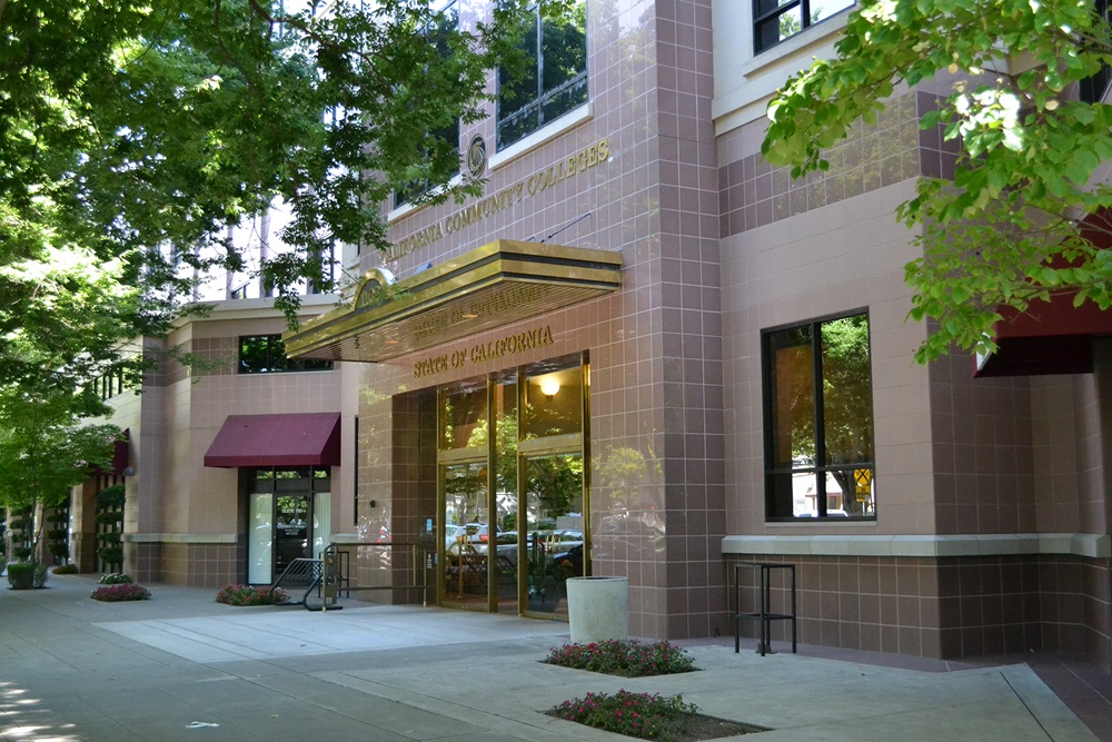 Image of the California Community Colleges Chancellor's Office building.