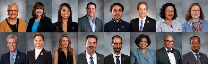 photos of the 16 Board of Governor's members